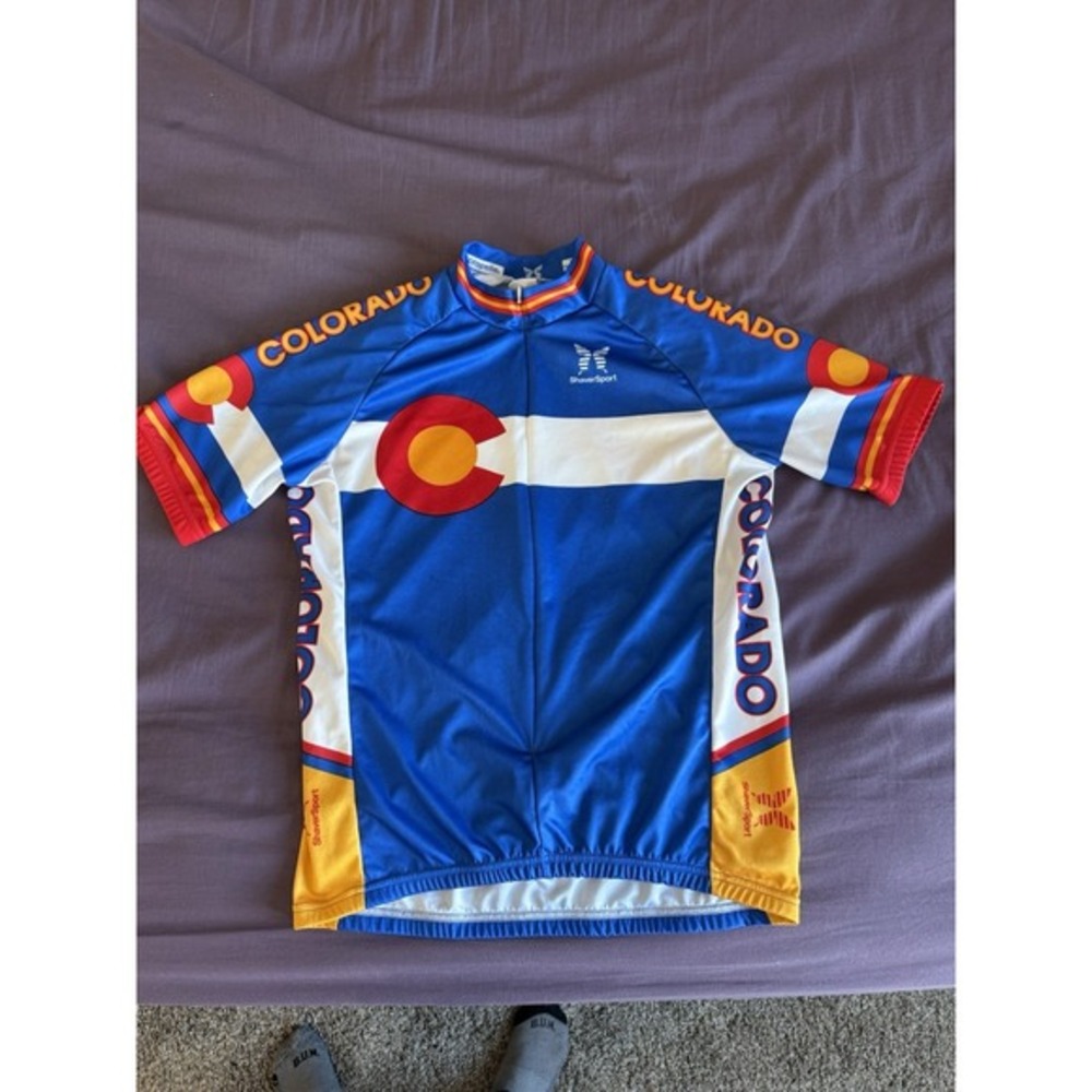 Men's Cycling‎ Jersey Small Colorado Flag
